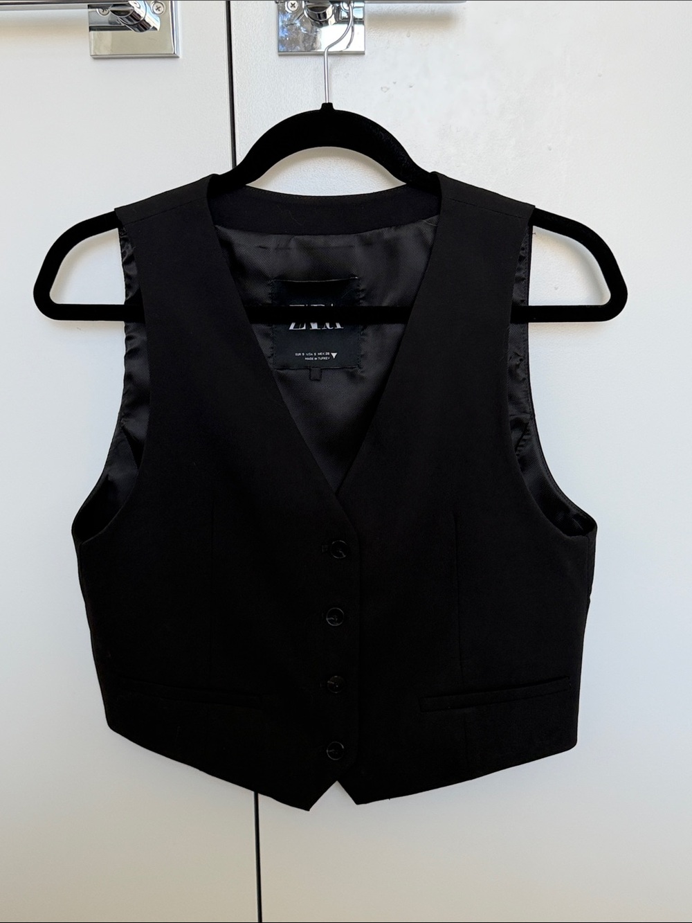 Zara Black Tailored Vest